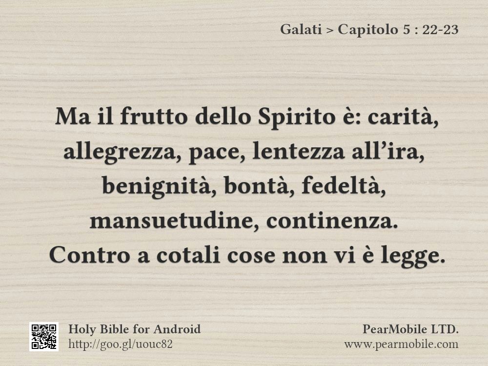 Galati, Capitolo 5:22-23